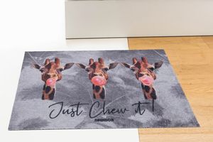 Kindervloerkleed met giraffen van Newmoji (60 x 90 cm)