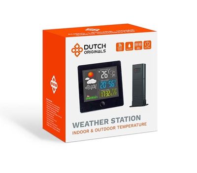 Station météo sans fil avec écran LCD de Dutch Originals