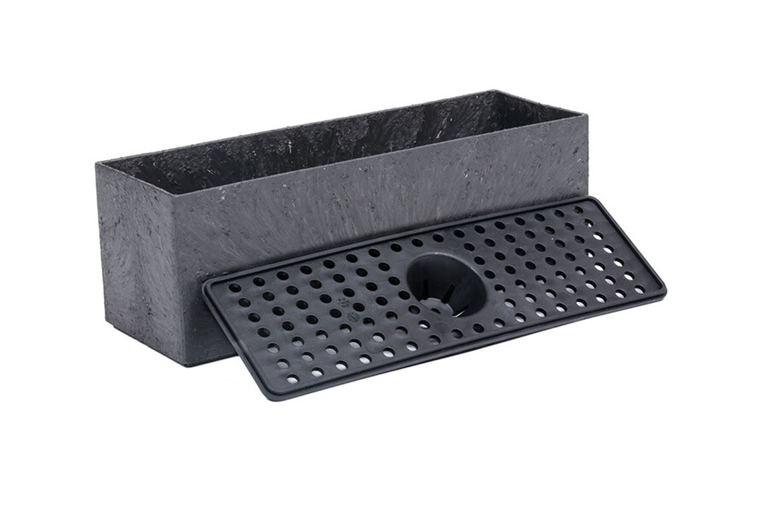 Stijlvolle Plantenbakken Grijs Recycled Rubber Plantenbakken Stuks X X Cm