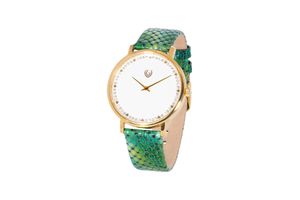 Montre pour dames avec bracelet en cuir par VIGI modèle Shine Bright