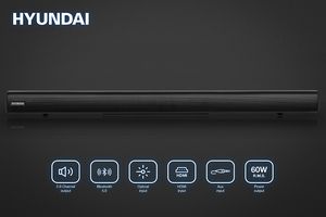 Hyundai premium soundbar met subwoofer (60 W)