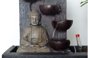 Bonsai ornament met boeddha (hoogte: 25 - 35 cm)