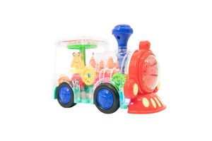 Fahrende Spielzeugeisenbahn mit Licht und Ton