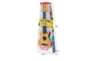 Guitare en bois jaune-brun pour enfants (56,5 cm)