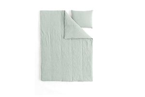 Parure de lit double 100% coton - vert clair