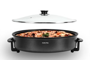 Multifunctionele elektrische pizza pan XXL (42 cm)