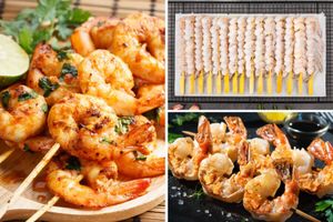 15 brochettes de crevettes - BBQthuisbezorgd