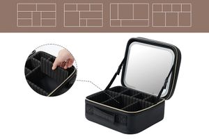 Trousse de maquillage de voyage avec lumière LED et miroir de MOSS