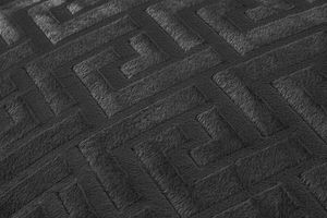 Dekbedovertrek embossed velvet zwart (240 x 220 cm)
