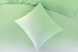 Parure de lit double verte