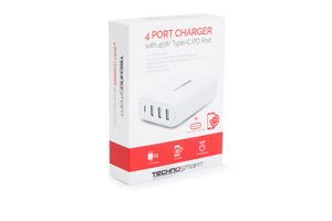 Chargeur à 4 ports (USB-A et USB-C)