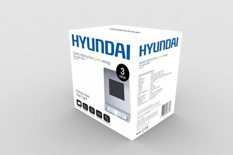 ondersteboven dubbel teleurstellen Solar Lampen 3 pack Hyundai - Hyundai solar buitenlampen met  bewegingssensor (3 stuks) | VakantieVeilingen.nl | Bied mee