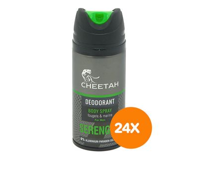 24 déodorants en spray Cheetah