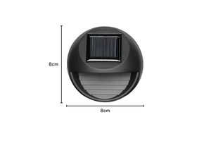 Ronde muurlamp op zonne-energie (4 stuks)