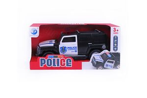 Politie-auto met licht en geluid