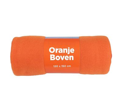 Oranje fleece plaids: voor Koningsdag of het EK (12 stuks)