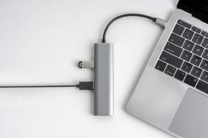 Universele aluminium USB-C splitter