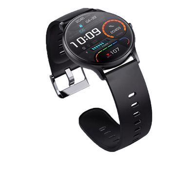 Smartwatch met activity tracker (zwart)