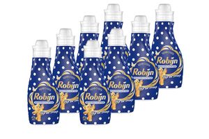 Robijn wasverzachter Stip & Streep (8 flessen)