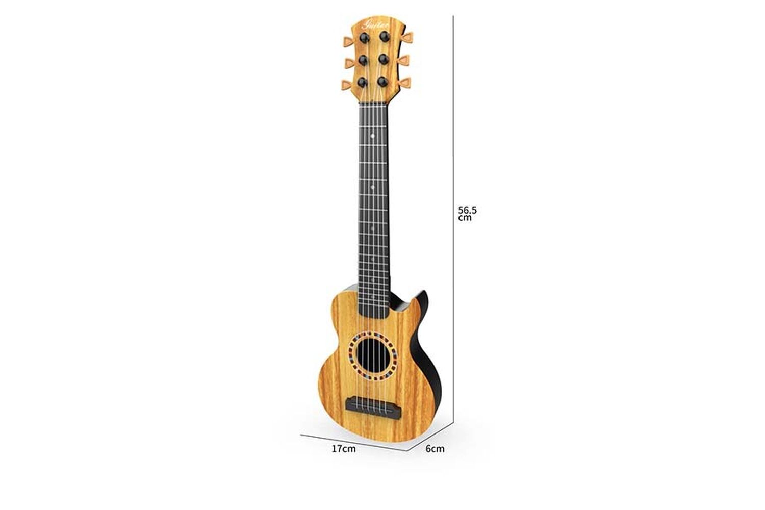 Guitare enfant bois jaune brun - Guitare en bois jaune-brun pour enfants  (56,5 cm), VavaBid