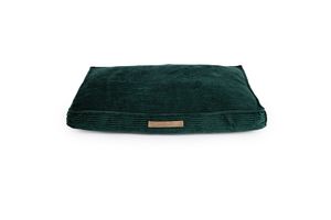 Coussin pour chien en velours côtelé (vert foncé)