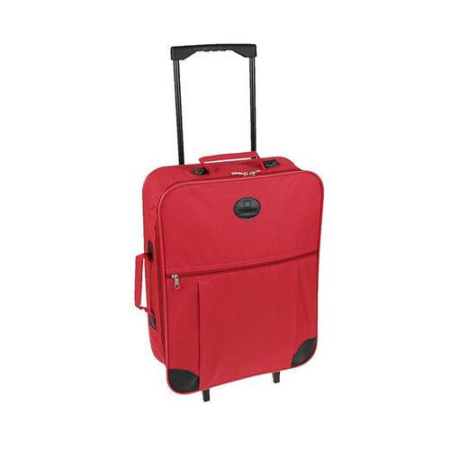 Koffer met wieltjes (rood)