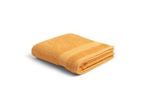 6 serviettes de bain de couleur ocre
