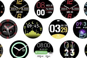 Parya Official smartwatch met touchscreen (zwart)