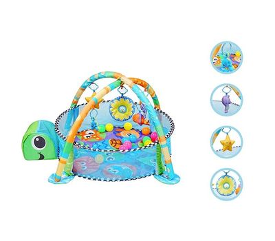 Schildpad-speelmat/ballenbak voor baby's