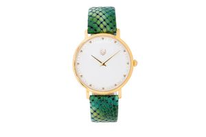 Montre pour dames avec bracelet en cuir par VIGI modèle Shine Bright