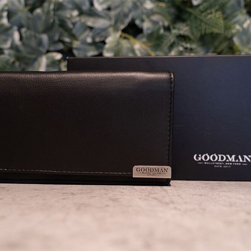 Zwartleren portemonnee van Goodman