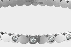 Zilverkleurige bangle-armband van Anna Milano