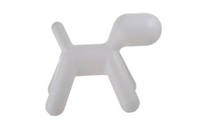 Chaise enfant en forme de chien (au choix : blanche, rose ou jaune)