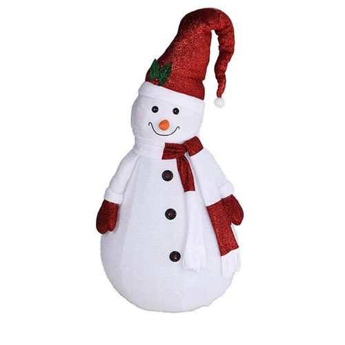 Sneeuwpop met ledverlichting (140 cm)