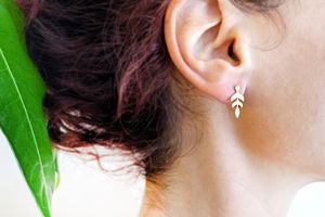 Bladvormige oorbellen van Sophie Siero