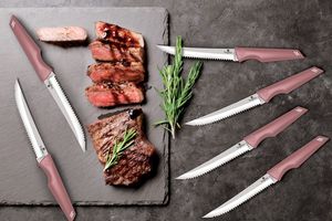 6-delige steakmessenset van Berlinger Haus (roze)