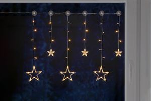 Ledlichtsnoer met sterren (63 lampjes)