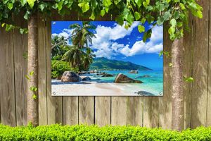 Outdoorposter mit Motivbild nach Wahl (90 x 60 cm)