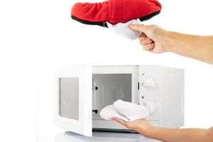 Chaussons chauffables au micro-ondes