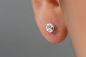 Boucles d'oreilles avec zircons