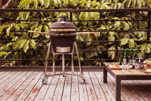 Grote kamado barbecue met onderstel van Buccan (16 inch)