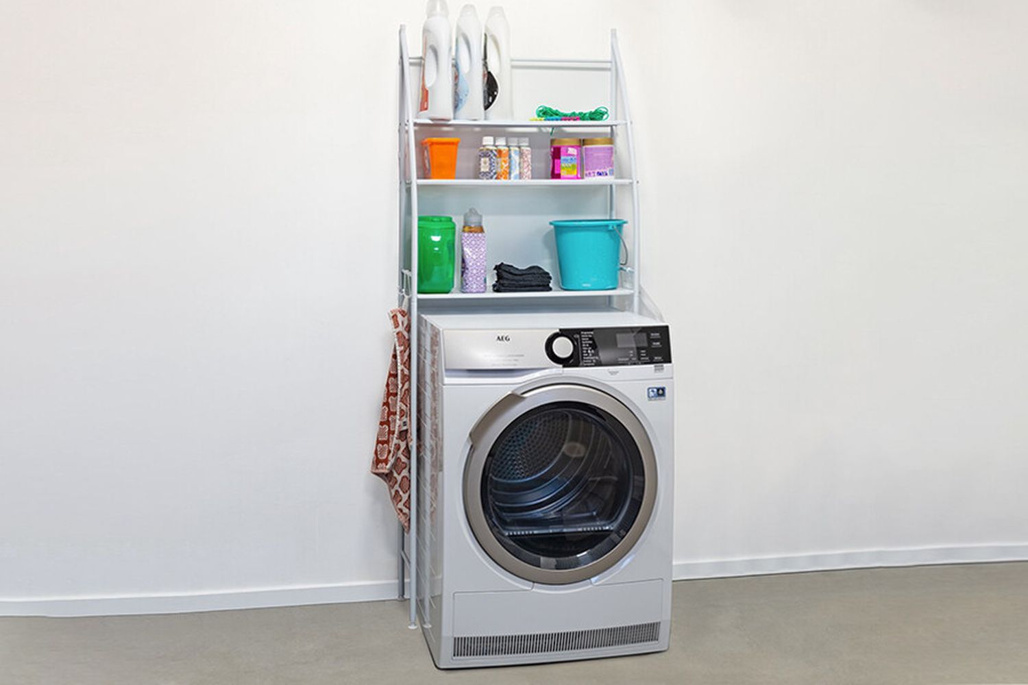 Étagère machine à laver, en aluminium, haute 154 cm, léger et
