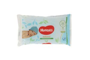 Huggies babydoekjes Natural Biodegradable (8 pakken)