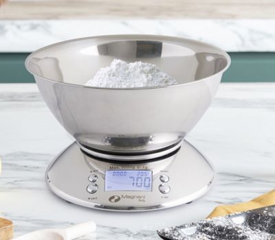 Keukenweegschaal mét temperatuurmeter van Magnani