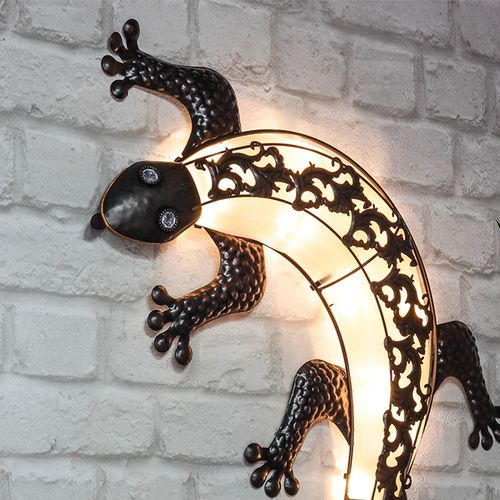 Decoratieve gekko-lamp