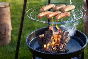 3-poot barbecue inclusief grillgrooster en kookplaat