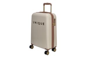 Zandkleurige kofferset van UNIQUE (2-delig)