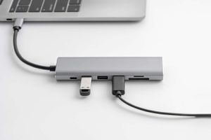 Universele aluminium USB-C splitter