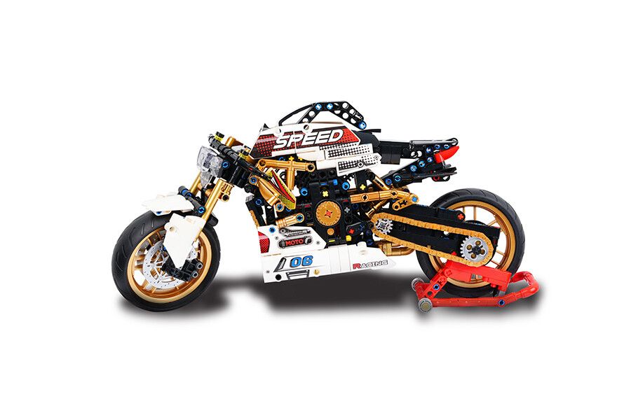 Lego technic 42107 ducati panigale v4 r, maquette moto gp