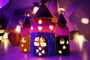 DIY : château avec lumière LED